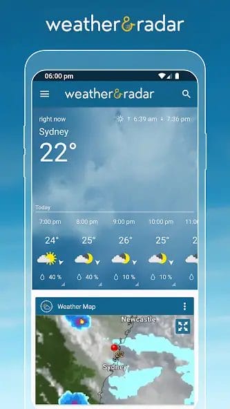 تحميل تطبيق Weather & Radar Pro مهكر Apk للاندرويد 2025 اخر اصدار مجانا